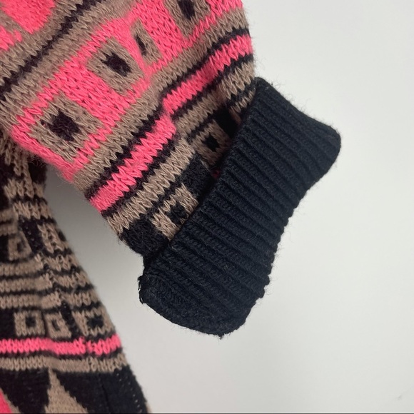 BDG Aztec High Low Comfy Crew Neck Sweater - Picture 4 of 9